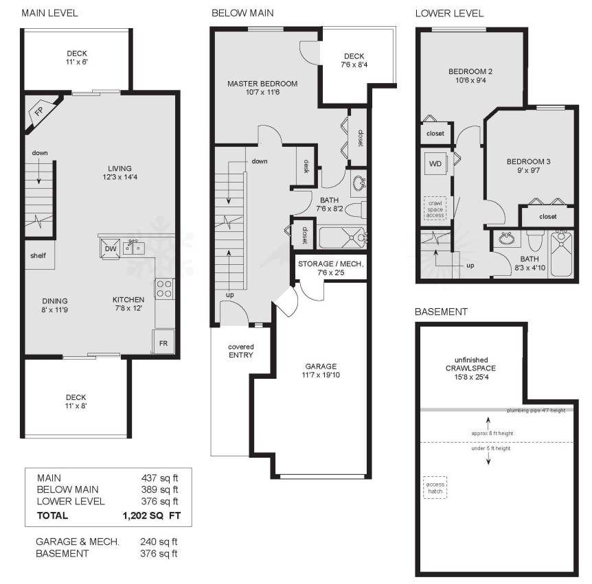 110-2222 Castle – Floor Plan